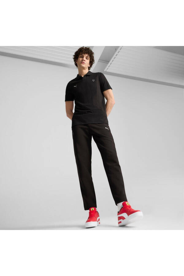 Ferrari Style Polo Jacquard Men's T-shirt - 4