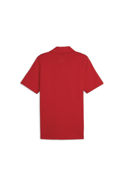 Ferrari Tarzı Jakarlı Polo Erkek T-shirt - 26