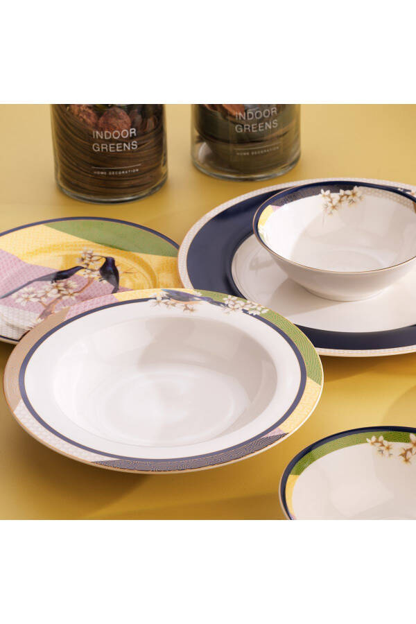 Fiesta Dinner Set 24 Pieces - With Birds - 4