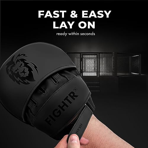 FIGHTR® Premium Vuruş Eldivenleri - İdeal Dolgu ve Stabilite | Boks Eldivenleri - Dövüş Sanatları İçin, Taşıma Çantası Dahil | Boks, MMA, Muay Thai vb. İçin Odak Pedleri - 4