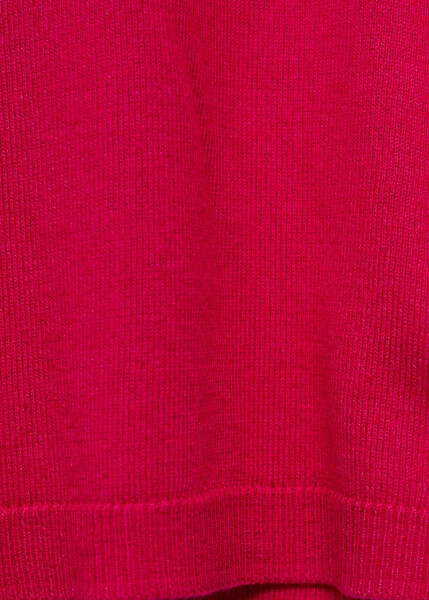 Fine knit round neck sweater - Fuchsia. - 39