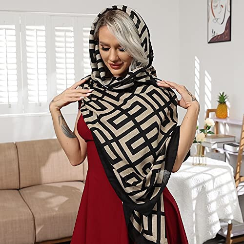 FINIZO Women's Scarves Lady Light Soft Fashion Solid Scarf Wrap Shawl for All Season - 2