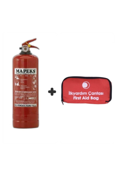 Fire Extinguisher Fire Tube and Tuvtürk Compatible First Aid Kit Set - 1