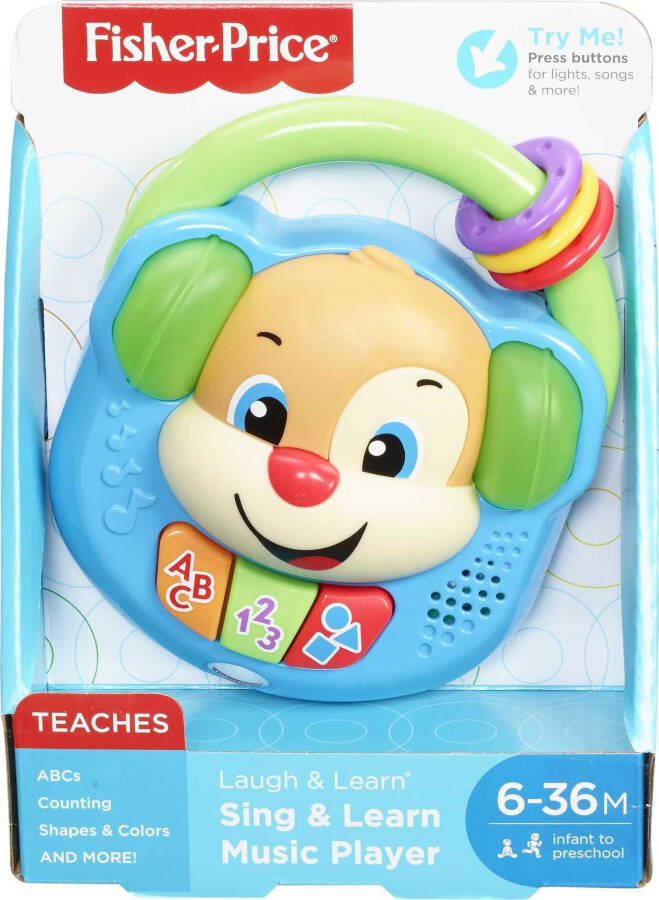 Fisher-Price Gül ve Öğren Şarkı ve Öğren Müzik Çalar Bebek ve Yürümeye Başlayan Oyuncak Sahte Radyo - 12