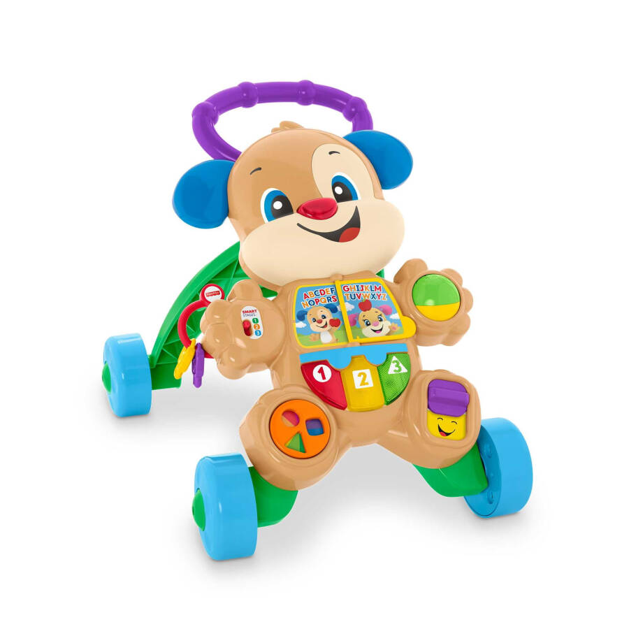 Fisher-Price Laugh & Learn Smart Stages Learn with Puppy Walker Baby & Toddler Toy, Height 18.19in - 1