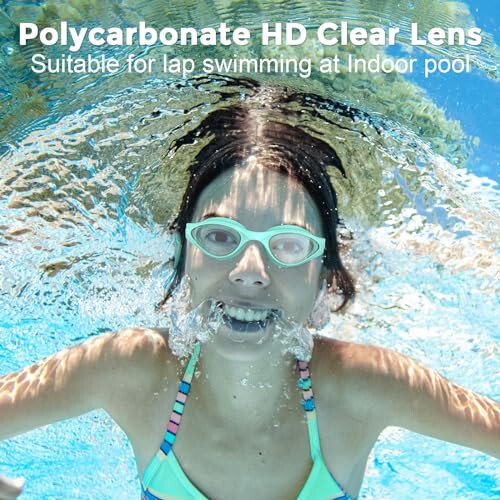 FISHOAKY Swim Goggles, Polarized Swimming Goggles, Anti-Fog No Leaking Anti UV for Men Women Adult Youth with Storage Bag - 36