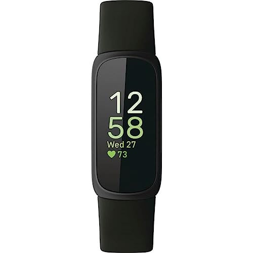 Fitbit Inspire 3 Health & Fitness Tracker with Stress Management, Workout Intensity, Sleep Tracking, 24/7 Heart Rate and more, Midnight Zen/Black One Size (S & L Bands Included) - 2