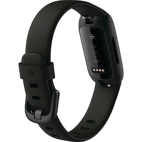 Fitbit Inspire 3 Sog'liqni saqlash va Fitness Tracker, Stress Management, Mashg'ulot intensivligi, Uyqu monitoringi, 24/7 Yurak urish tezligi va boshqalar, Midnight Zen/Black One Size (S & L lentalar kiritilgan) - 3