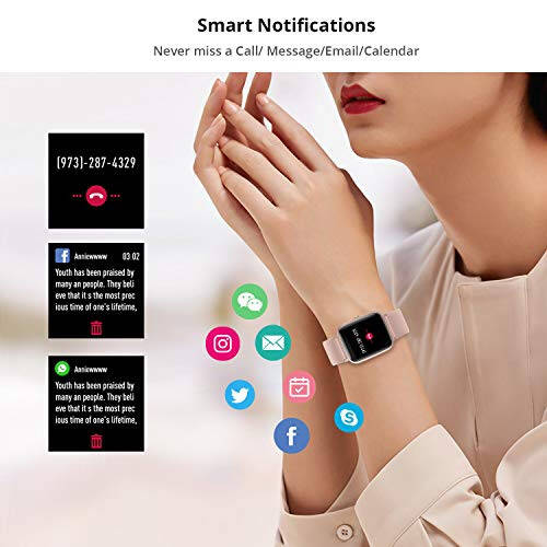 Fitpolo Fitness Tracker with Heart Rate Monitor, Smart Watch 1.8 inches Color Touch Screen IP68 Waterproof Step Calorie Counter Sleep Monitoring Pedometer Watches Activity Tracker for Women Men Kids - 8