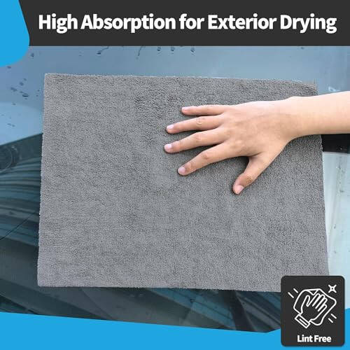 FIXSMITH Grey Microfiber Cleaning Cloth, Pack of 50, 16