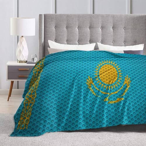 Flag of Kazakhstan Throw Blanket for Couch 40