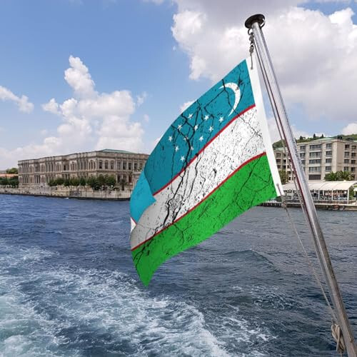 Flag Of Uzbekistan Texture Effect Flags 2x3 Outdoor Banner Vivid Colors Double Sided Flag Polyester Flags For Outside Patio Lawn Decor Flags - 4