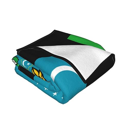 Flag of Uzbekistan with Coat of arms Ultra-Soft Micro Fleece Throw Blanket Lightweight Blanket for Sofa Couch Chair Bedroom 50