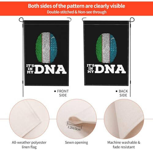Флаги для сада Узбекистан в моей ДНК для улицы 12x18 дюймов Двухсторонняя садовая флаг Домашний газон Декоративный флаг Праздничный сезонный приветственный флаг - 7