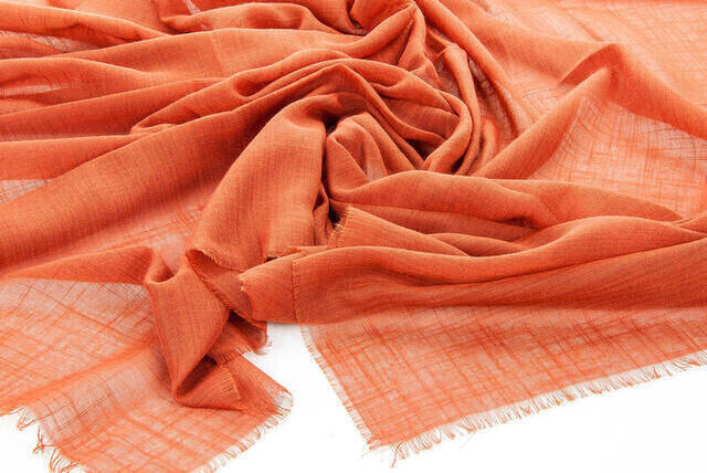 Flamed Square Cotton Throw - Baby Pink - 2