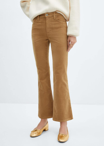 Flare corduroy crop pants - 3