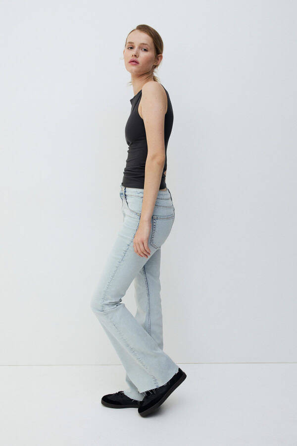 Flared High Rise Jeans - 1