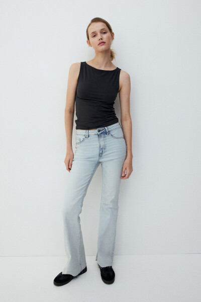 Flared High Rise Jeans - 2