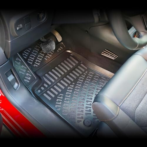 Floor Mats Liner fits Alfa Romeo Tonale 2022-2024 | Full Coverage all Weather Durable, Non slip Waterproof 1st & 2nd Row 3D Laser cut, Interior accessories car floor mats - 2