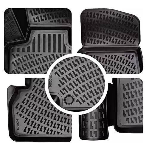 Floor Mats Liner fits Nissan Frontier 2014-2023 | Full Coverage All Weather Durable, Non Slip Waterproof 1st & 2nd Row 3D Laser Cut, Interior Accessories car Floor mats - 2