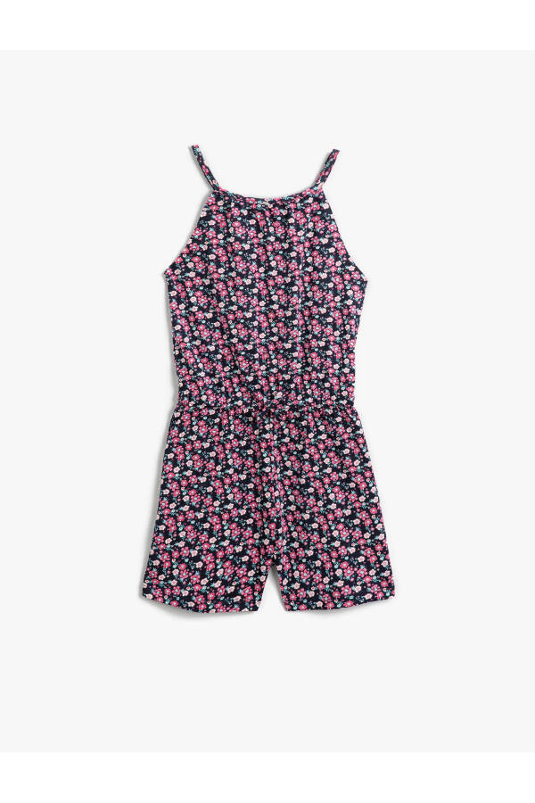 Floral Halter Neck Jumpsuit (Cotton) - 4