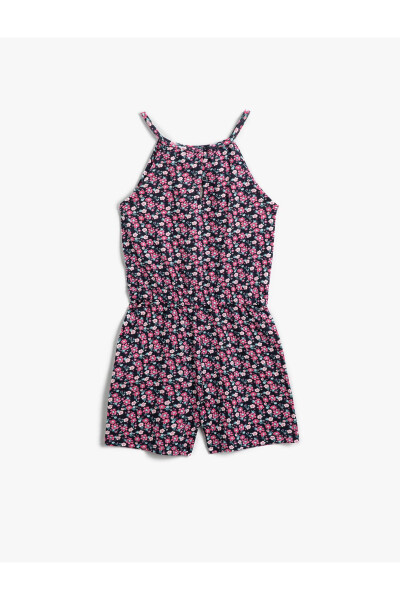 Floral Halter Neck Jumpsuit (Cotton) - 2