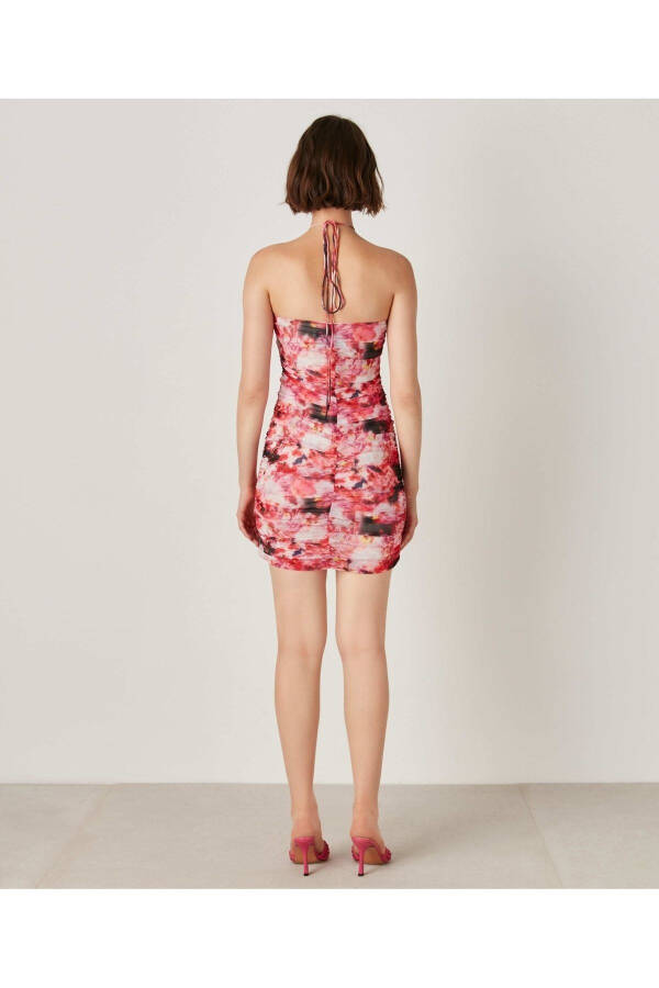 Floral Print Mini Dress - 4