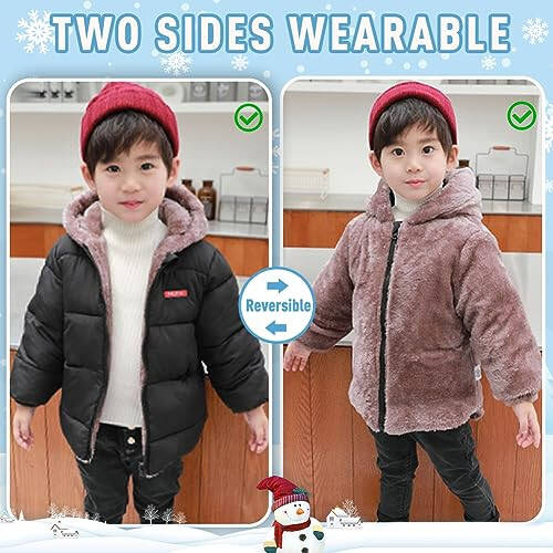 flower frail Infant Baby Winter Coat Bear Hooded Jacket Warm Fleece Snowsuit Windproof Outerwear for Toddler Boy Girl 9M-4T - 4