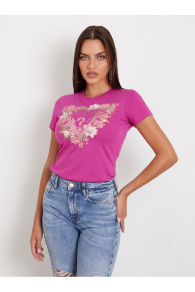 Flower Logo Stretch T-shirt - 1