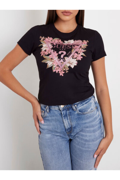 Flower Logo Stretch T-shirt - 4