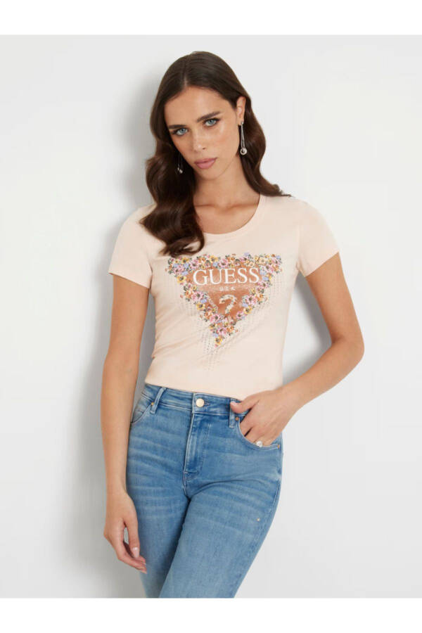 Flower Logo Stretch T-shirt - 1