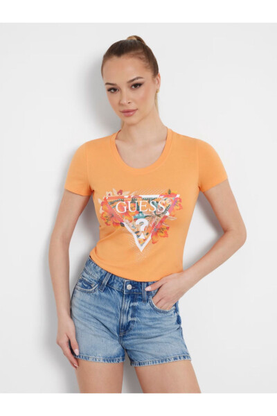 Flower Logo Stretch T-shirt - 1