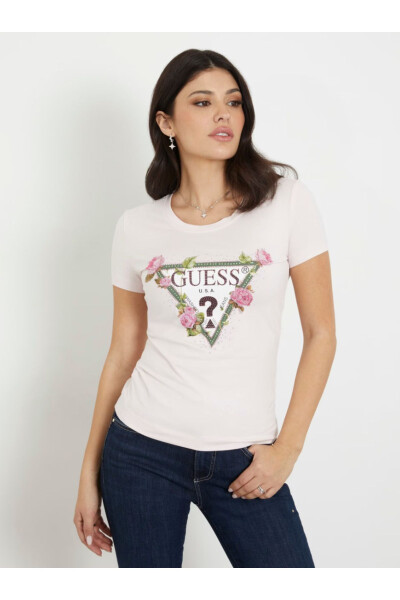 Flower Logo Stretch T-shirt - 1