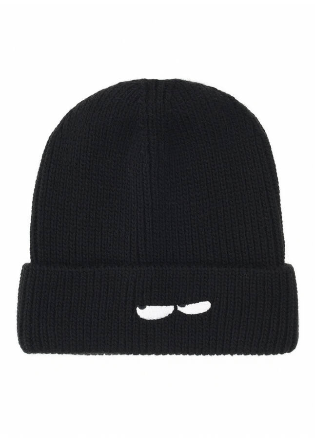 Fluffy Black Men's Beanie FLUFFY-E-33 - 4