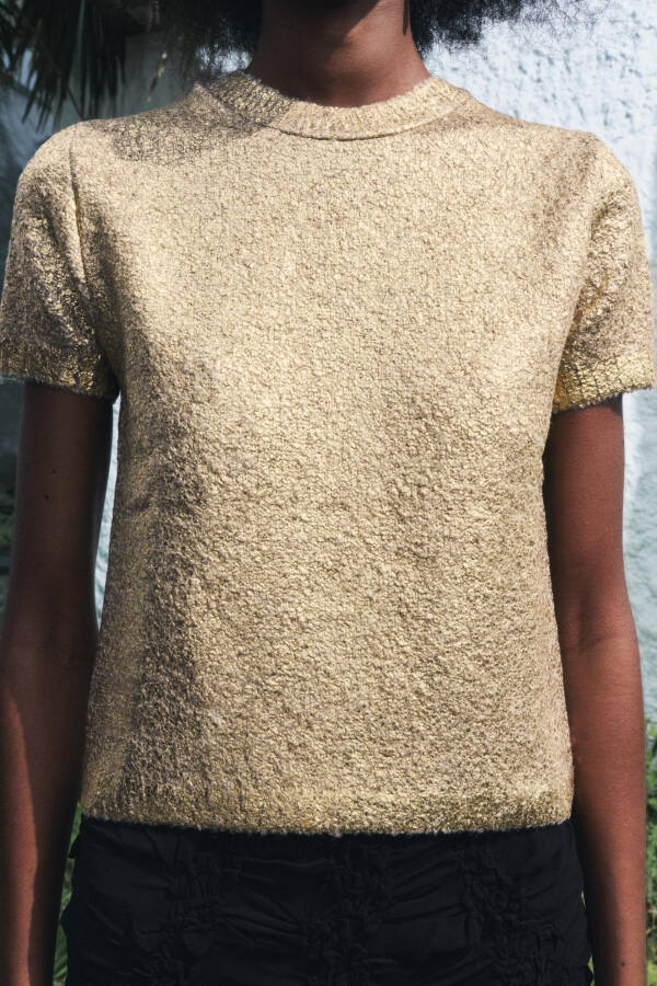 Foil knit sweater - 3