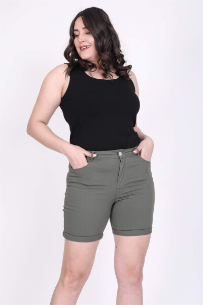 Folded Hem Shorts - 1