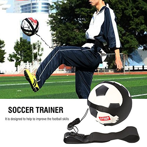 Football Soccer Kick Trainer Hands Free Solo Soccer Training Belt Training Aid for Kids Children Adults Practice Exercises Training Waist Belt Football Kick Lancer - 1