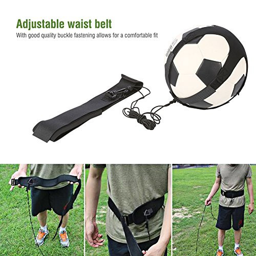 Football Soccer Kick Trainer Hands Free Solo Soccer Training Belt Training Aid for Kids Children Adults Practice Exercises Training Waist Belt Football Kick Lancer - 2