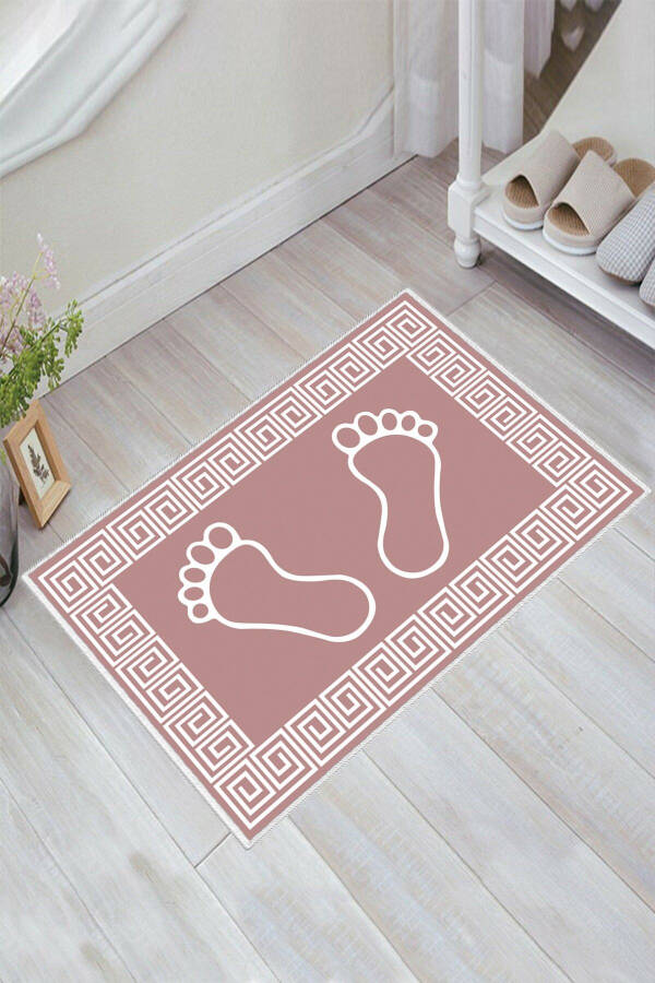 Footprint Bath Mat 40cmx60cm Pink Mat - 5