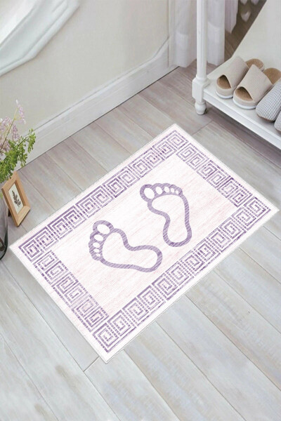 Footprint Bath Mat 40cmx60cm Pink Mat - 1