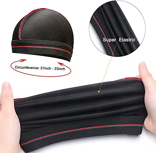 ForceWave İpek Durag Erkekler Dalga Şapkası Saten Dorag Erkekler Kadınlar 360 Dalga - 5