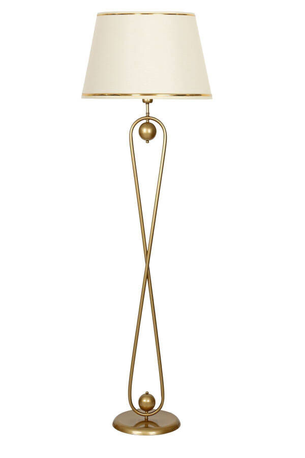 Forever Static Antique Matte Gold Metal Floor Lamp - 3