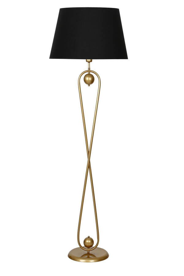 Forever Static Antique Matte Gold Metal Floor Lamp - 1