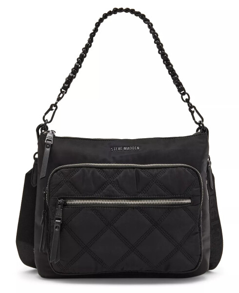 Forrest Nylon Quilted North South Crossbody Black - 1