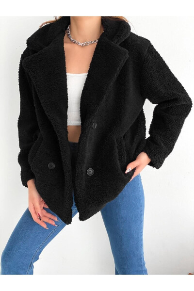 Four Button Plush Jacket Unlined - 4