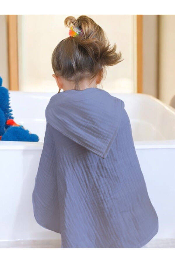 Four-Layer Muslin Baby Kid Towel Swaddle Bath Towel Cotton Beach Towel Poncho 4 Layers - 2