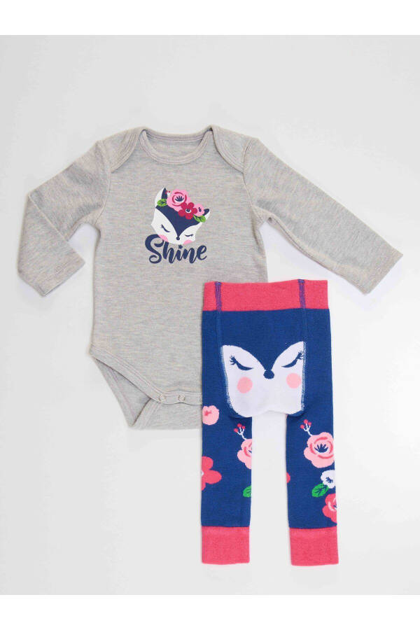 Fox Baby Girl Bodysuit Leggings-Pants Set - 9