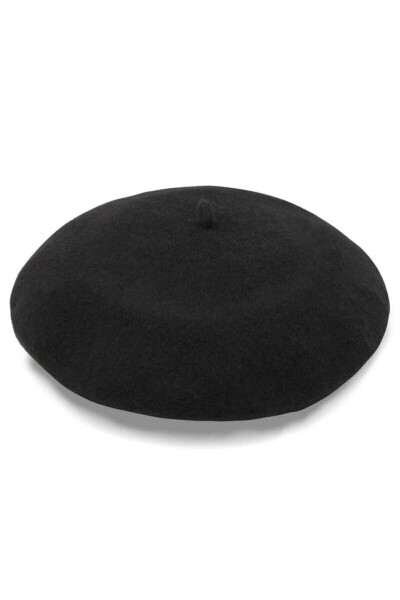 Frantsuz Rassomi Avstraliya Yün Felt Beret Qora - 2