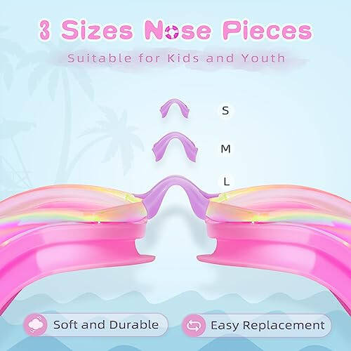 Freela Kids Swim Goggles, 2 Packs Swimming Goggles for Kids 3-14, Boys Girls Swim Goggles Anti Fog UV Protection No Leaking - 3