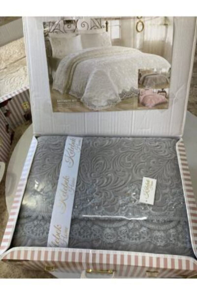 French Lace Blanket Set Powder Dowry Set - 18